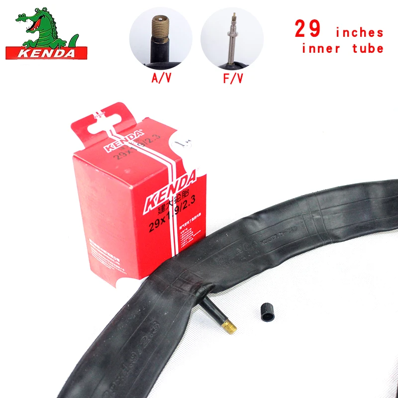 Kenda-Bicycle Inner Tube, American Valve, French Valve, Cycling Accessories, Mountain Bike Tires, Butyl Rubber, 29 ", 29x1.9 2.3