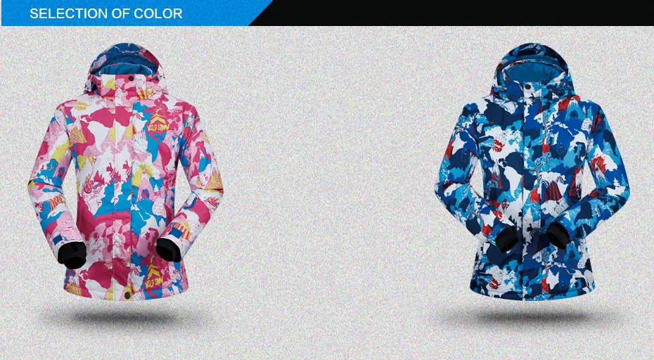 feminino quente ao ar livre esqui e snowboard jaqueta marca