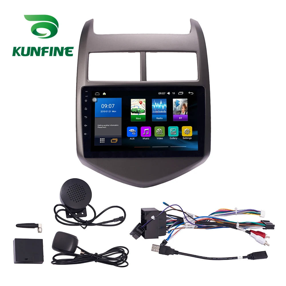 Sale Octa Core 1024*600 Android 8.1 Car DVD GPS Navigation Player Deckless Car Stereo for Chevrolet AVEO 2011-2013 Radio Headunit 8