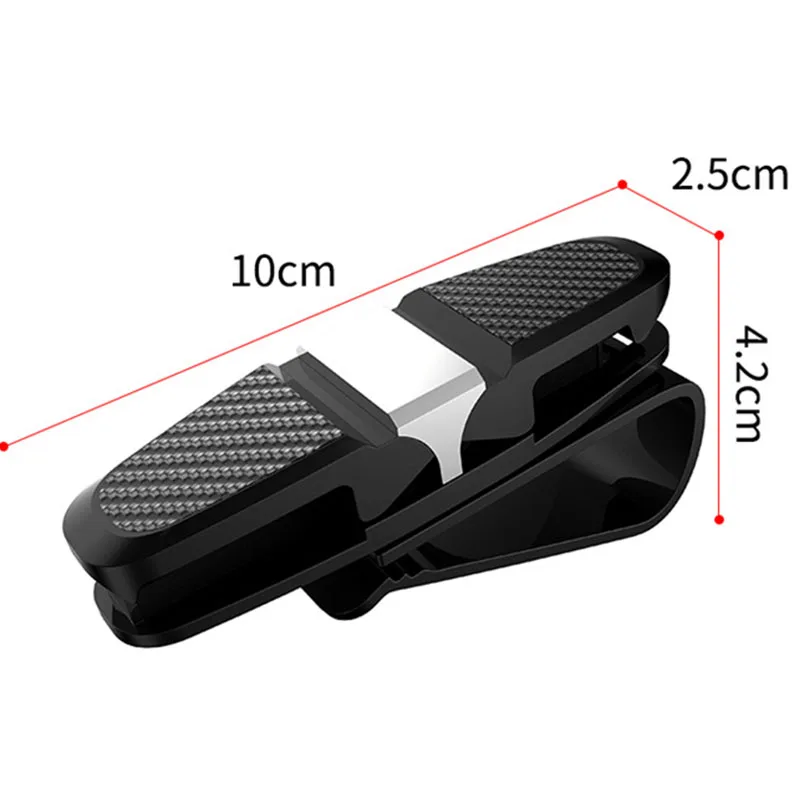 Пластиковый Солнцезащитный козырек, зажимы для очков, портативный двухсторонний аксессуар для автомобиля, аксессуары для автомобиля, солнцезащитные очки, зажим для карт, держатель для билетов
