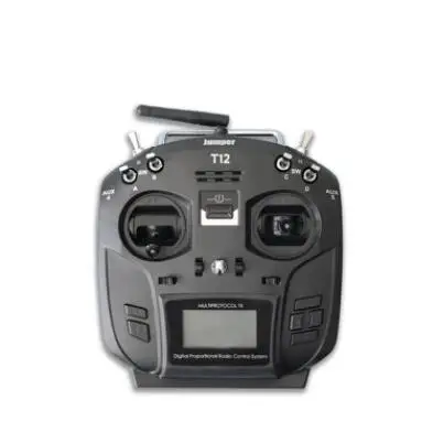 

Jumper T12 Plus Black High Sensitivity Hall Sensor Gimbal OpenTX 12ch transmitter Radio with JP4-in-1 Multi-protocol RF Module