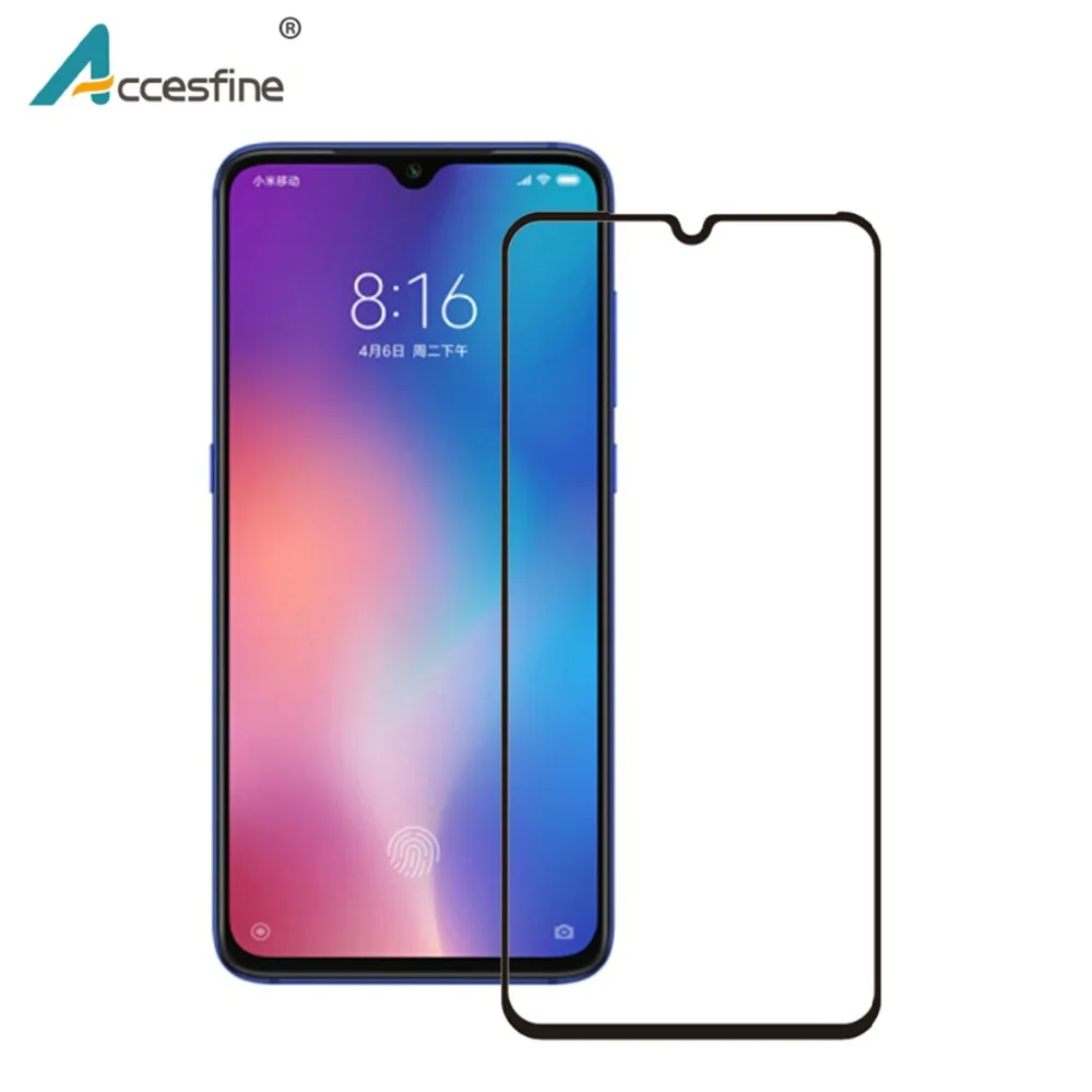 Accesfine для Xiaomi mi 9 Полный Клей закаленное защитная стеклянная пленка экрана Xiao