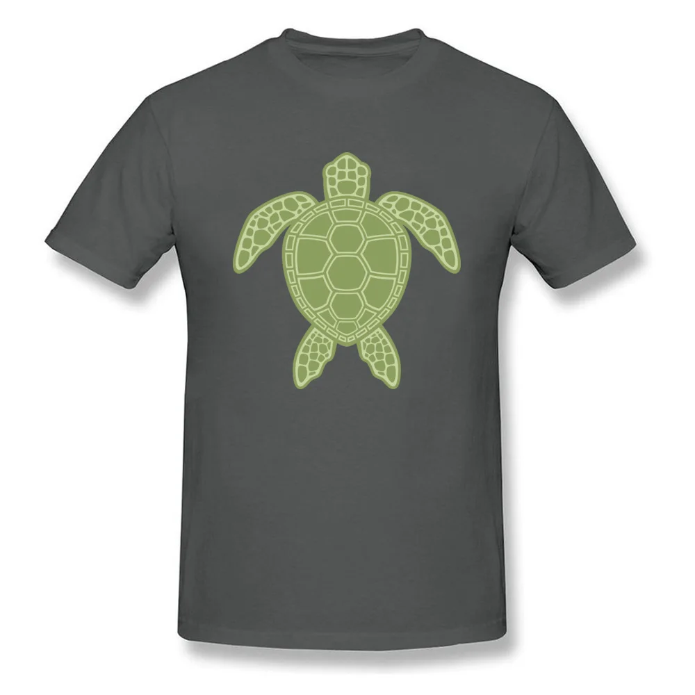 Round Neck Green Sea Turtle 100% Cotton Men T-shirts Funny Short Sleeve Tops & Tees Rife Group T Shirt Free Shipping Green Sea Turtle carbon