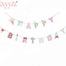 XXYYZZ бумага балерина танец Слон Футболка Флаг украшения для вечеринки сделанные своими руками баннеры ребенок день рождения товары для украшения дома