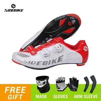 

SIDEBIKE Cycling Shoes Road MTB Shoes Men Bicycle Outdoor Sports Racing Mountain Bike Shoes Self-locking Triathlon Sneakers