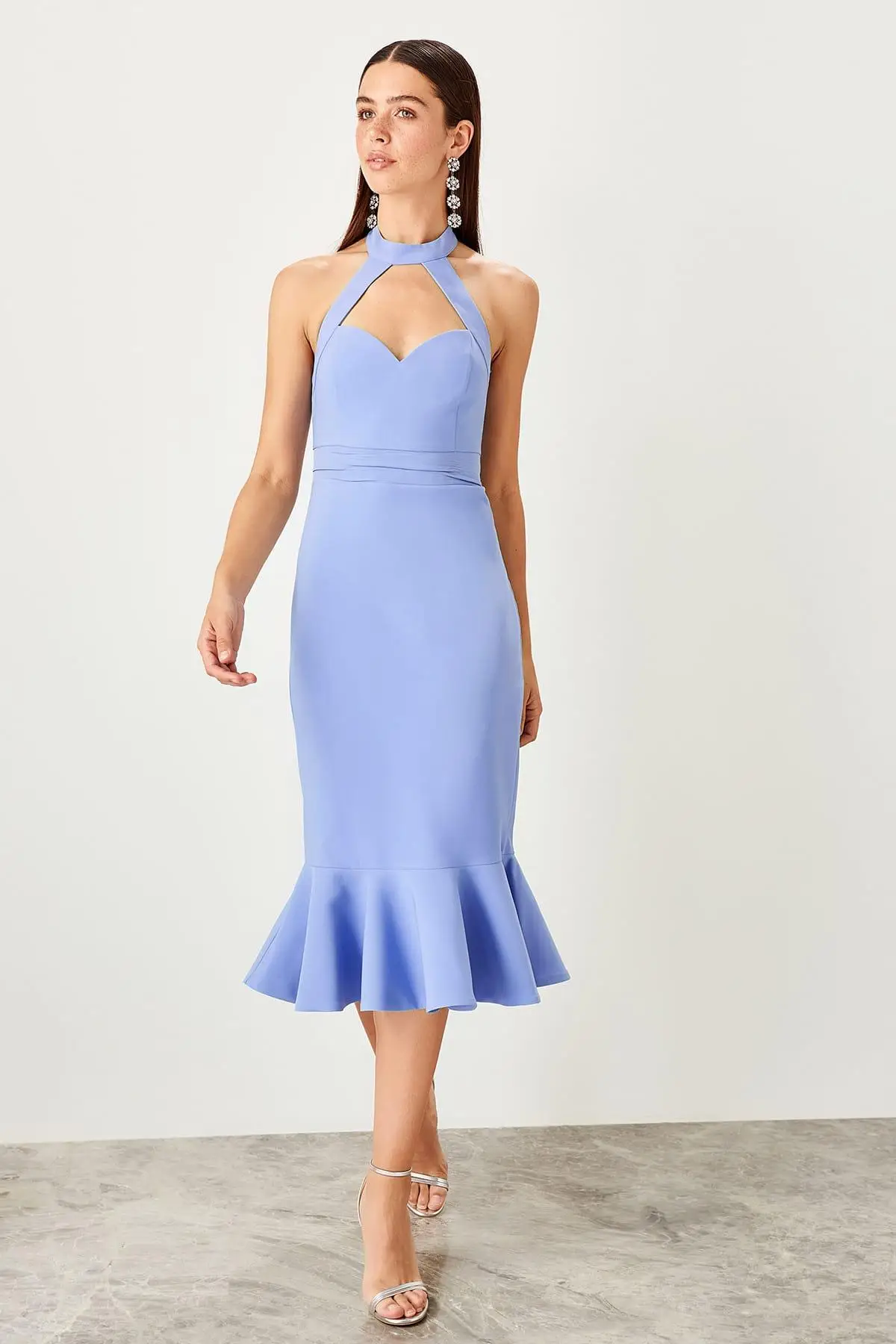 

Trendyol Lilac Collar Detail Dress TPRSS19BB0429