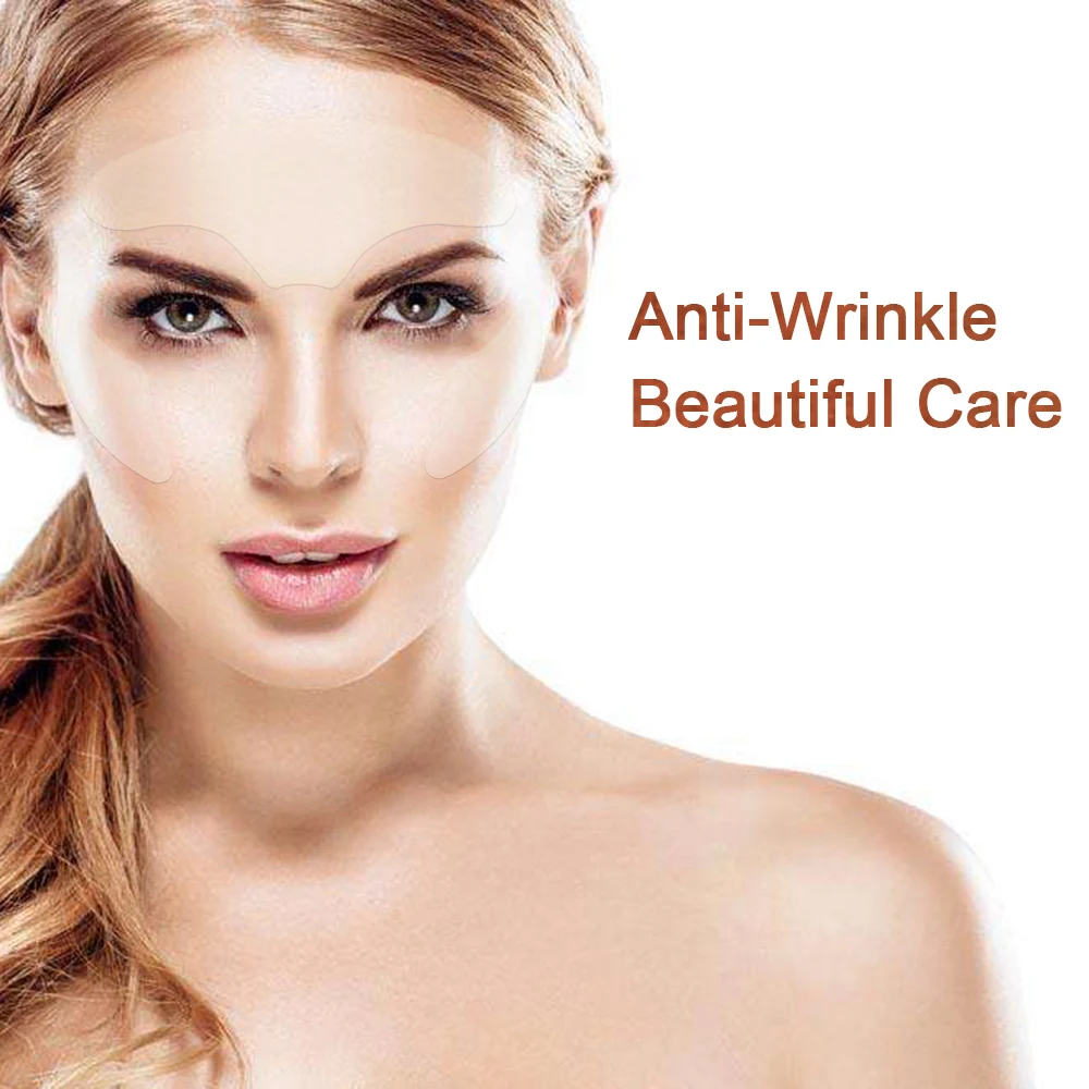 3pcs/set Reusable Anti Wrinkle Eye Face Pad Medical Grade Silicone