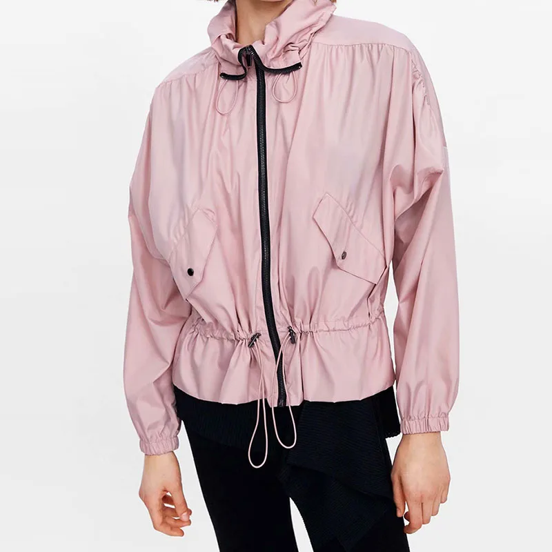 

Shoulder Fall Women Jackets Torn Jeans 2019 Fall Purple Oversize Casual Female Coat Jacket Chic Jacket For Girls