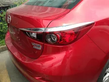 Авто light задняя крышка, задние лампы Накладка для mazda 3 2014 Седан, абс chrome, авто-Аксессуары