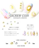 100pcs/pack Japan Korea Alloy Nail Art Parts Decorations Rivets Studs 3mm 4mm Screw Coin 3D DIY Metal Accessories Sticker Tools 3