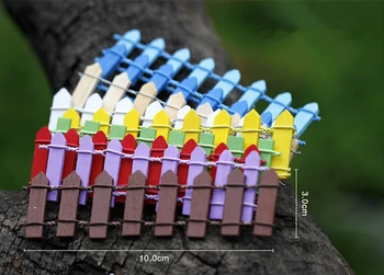 

New three-dimensional fence folding resin accessories /Multicolor mixed hair 50pcs 3 d micro landscape decoration