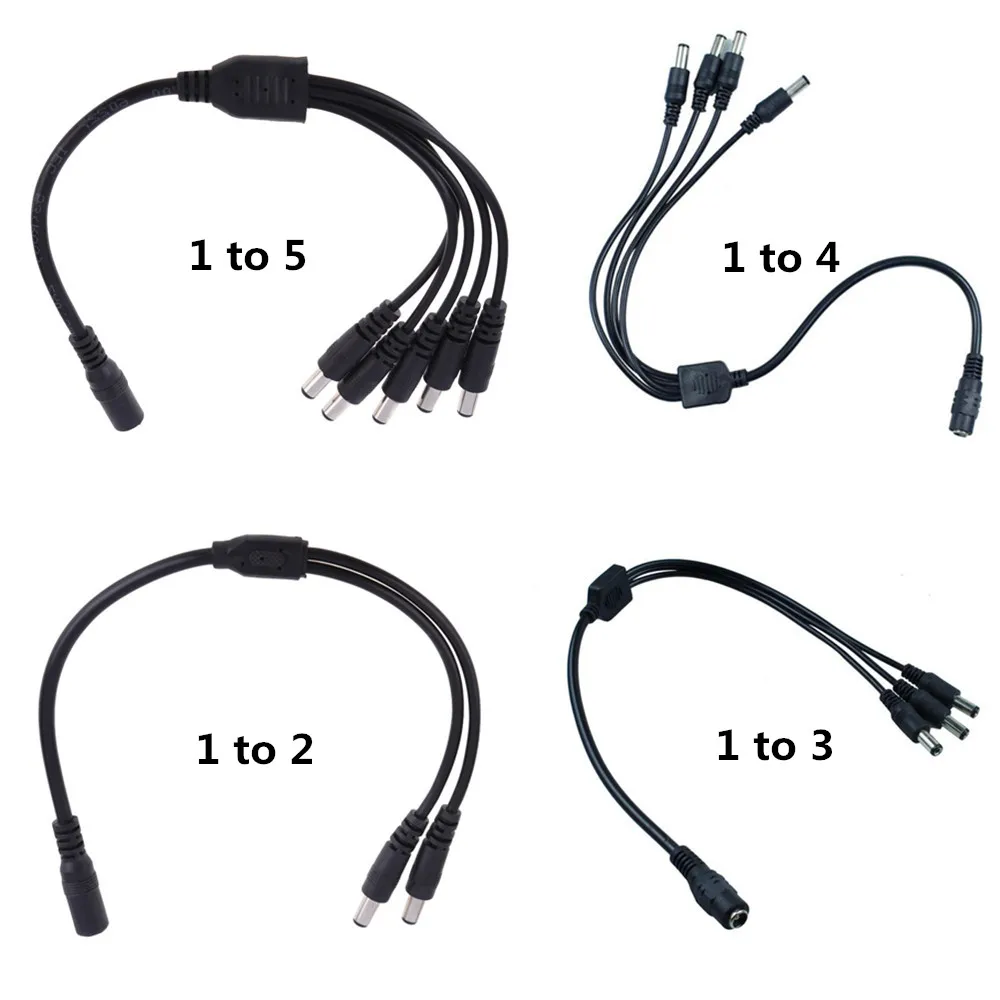 LED 20/30/70 шт. Женский адаптер переходник на 1 2/3/4/5|cable splitter|cctv femaleled connector female |