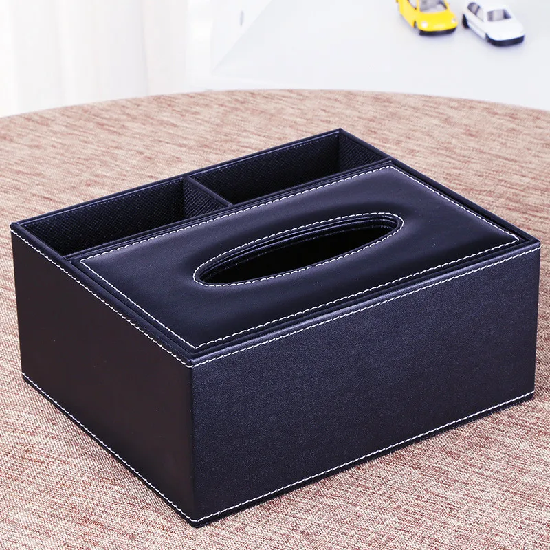 1Pc Paper Rack Tissue Box Elegant Multifunction Rectangle Shaped Home