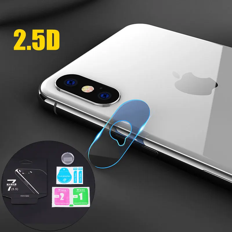 

2.5D Back Camera Lens Protector Protective Film For iphone 7 8 6 6s plus xs max xr 10 XS X Camera Lens Tempered Glass Clear Film