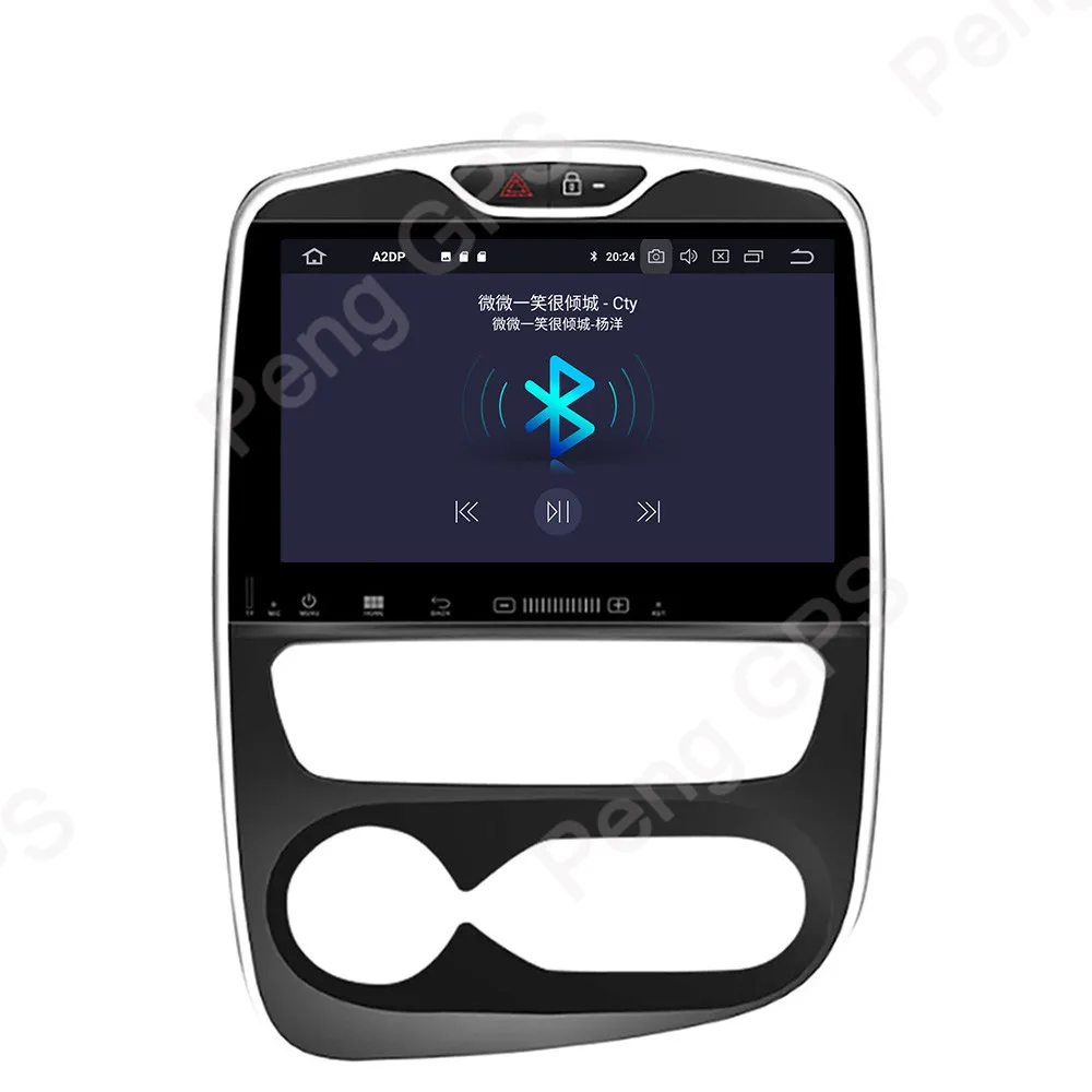 2Din Android 9,0 автомобильный gps-навигация, dvd-плеер для Renault Clio 2013- Octa Core 1024*600 10,1 дюймов ips экран видео головное устройство