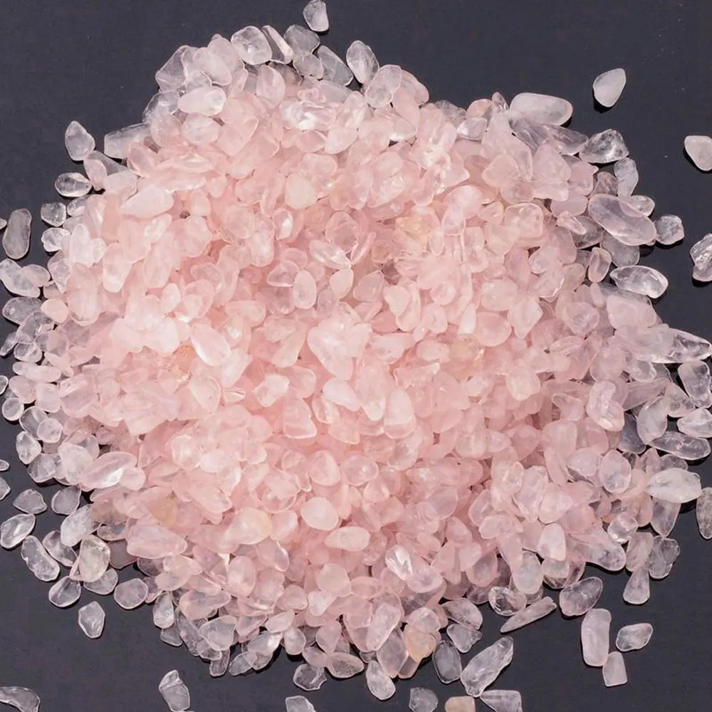 Роза кварцевая галька Розовый кристаллический камень кристаллы Камни Wicca Cristal