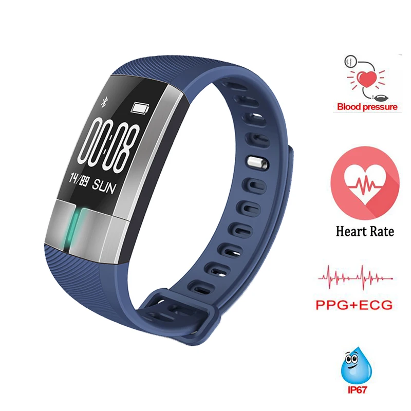 

Smart Wristband G20 Monitor ECG Blood Pressure Heart Rate Watches Fitness Activity Tracker Bracelet pk mi Band 2 ID107