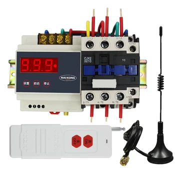 

380V water pump wireless remote-control s-witch Remote high power 11KW three-phase motor remote-control switch watering switch