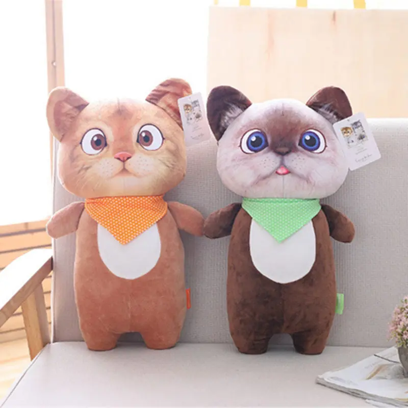 20cm/22cm Cute Cat Plush Toys Stuffed Cartoon Plush Animals Cats Doll Toys 2 Styles Birthday ...