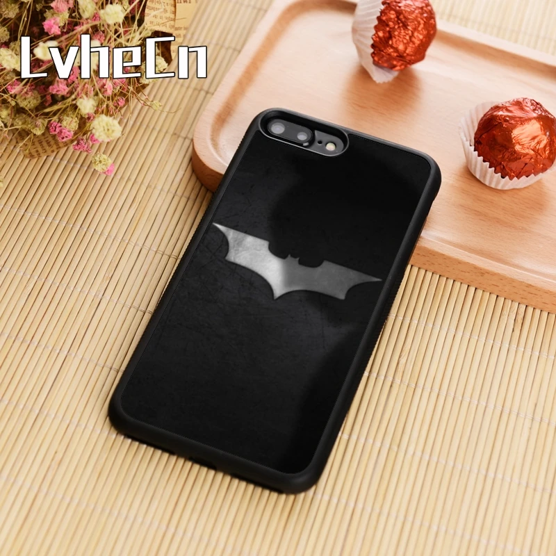 LvheCn Shadow Logo Batman Dark knight Phone Case Cover For iPhone 5 6 6s 7 8 plus 11 pro X XR XS max Samsung S7 edge S8 S9 S10 |