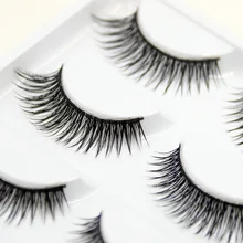 H17 детские носки, 5 пар плотные 3D накладные ресницы популярные грязный характер парящие ресницы крест-накрест длинные черные Ручной наращивание ресниц