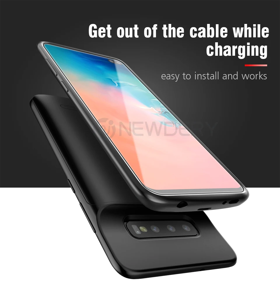 Egeedigi 5000 mAh для samsung Galaxy S10 плюс Батарея Зарядное устройство случае Внешний Портативный резервного копирования Мощность Bank чехол для samsung S10 S10e
