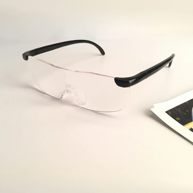 

100 pcs 1.6 Times Safety Magnifying Glass Reading Glasses 250% Magnification Presbyopic Glasses Magnifier Eyewear