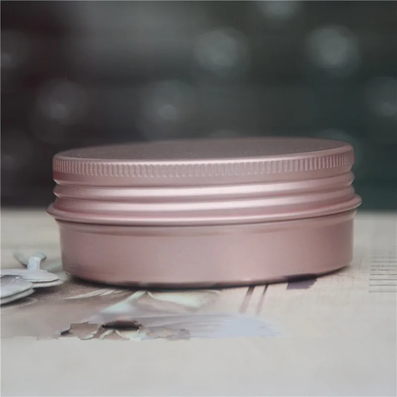 50 قطعة/الوحدة 10g 30g 60g مستحضرات تجميل ملونة الألومنيوم الجرار الوردي الذهب الأسود العناية الشخصية كريم قناع علبة تغليف الصابون الحاويات الأوا...