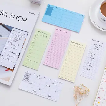 

1 pcs Day plan Week Plan Month plan Detailed list Notebook Notepad Copybook Daily Memos Planner Journal Office Stationery