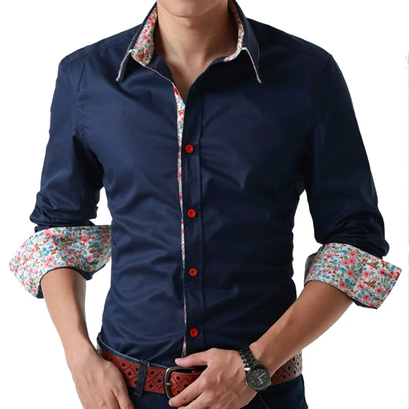 2016 vestir de negocios para hombre camisa de manga larga delgada de algodón mercerizado popular juvenil camisas de hombre tamaño XXXXL SMC087|shirt sheet|shirt interliningshirt top - AliExpress