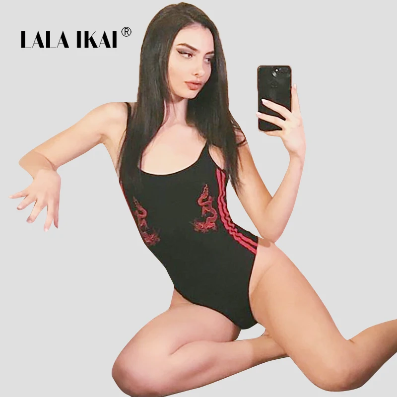LALA IKAI/пикантные комбинезон без рукавов и Для женщин бретельках ASOS Double Dragon
