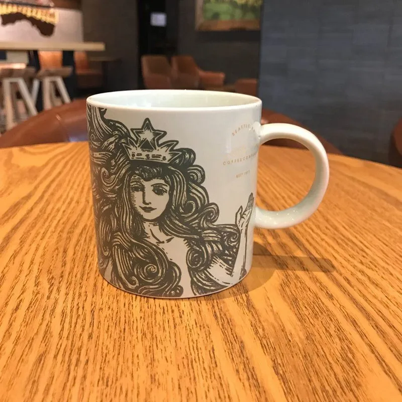 Classic Mermaid Mug Fashion Beauty Siren Ceramic Coffee Cup Brand Cup For Xmas Gift