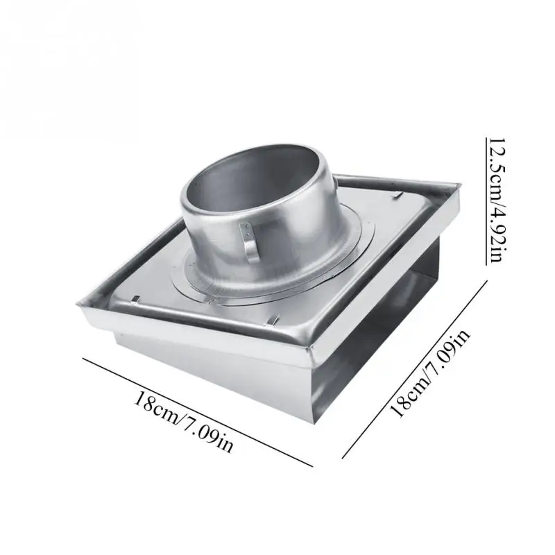 100mm Air Vent Duct Grill Stainless Steel Wall Square 100mm Air Vent Duct Grill Stainless