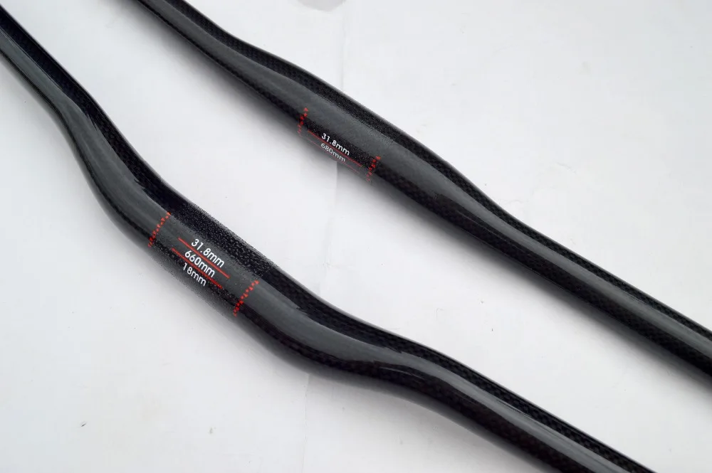 no full carbon fiber mountian bike handlebar bike accessories riser bar flat bar bicycle parts 3k finish 31.8*720/740/760mm