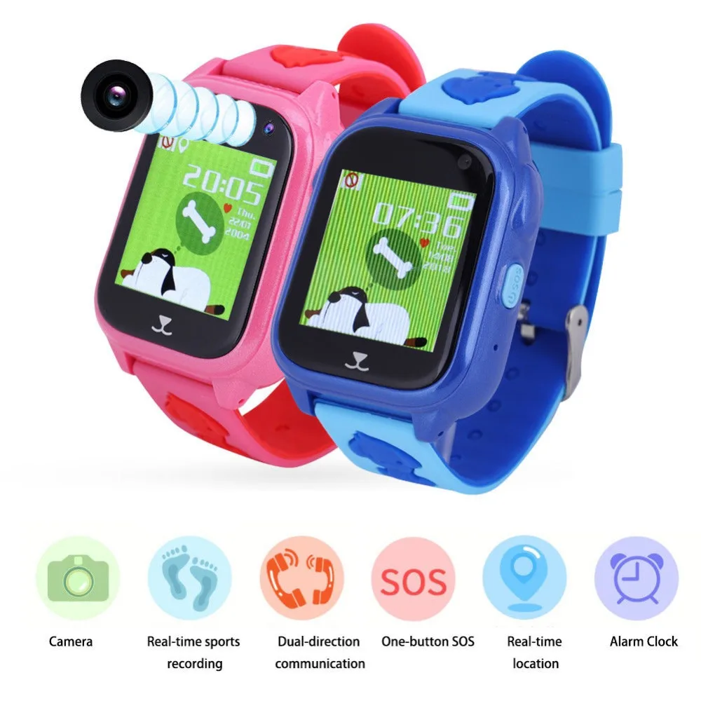 

Timethinker M06 Children GPS Smart Watch Bluetooth Wristwatch with Camera SIM Card Kids Smartwatch SOS Call Waterproof pk Q90 S6