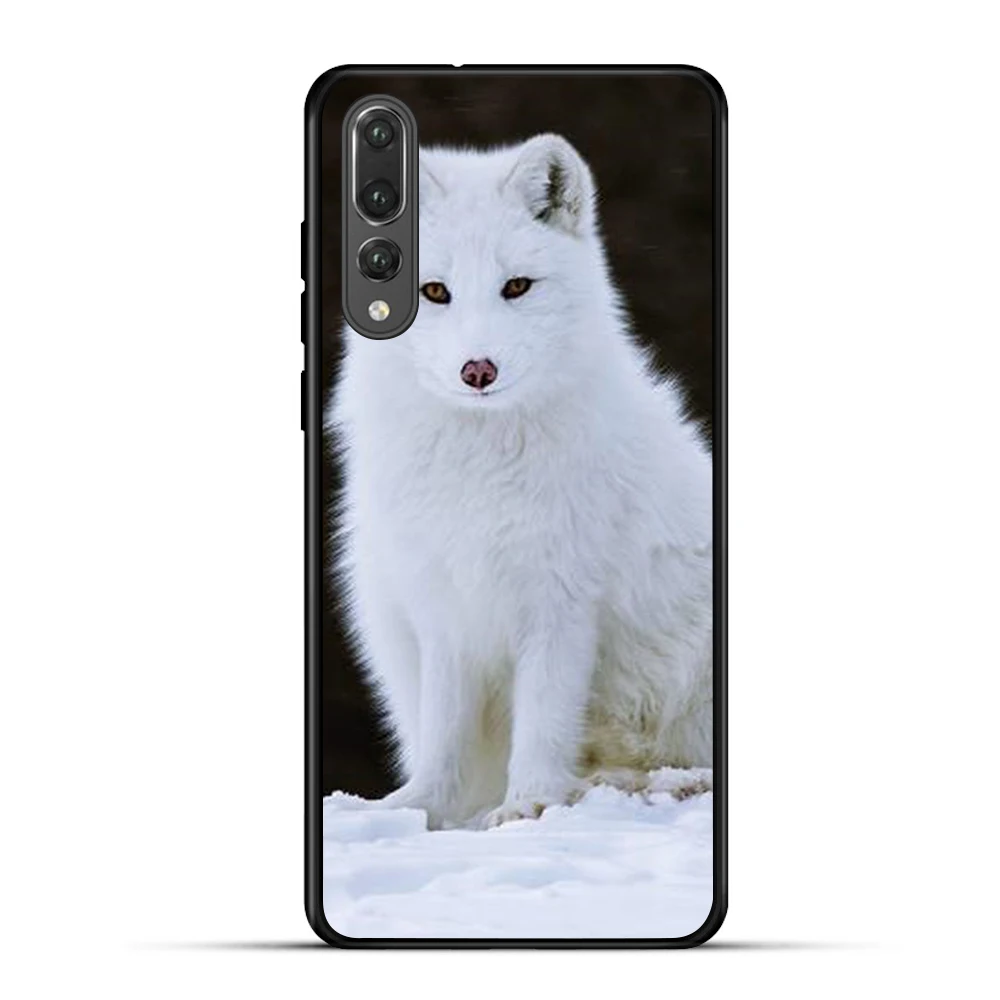 Мягкий силиконовый чехол для телефона Huawei Mate 20 lite White fox lovely cunning pro 10 Lite Luxury
