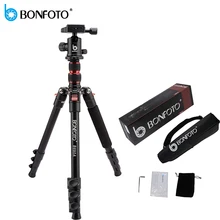 BONFOTO B690A Lightweight Tripod Monopod Portable Travel Camera Stand with Ball Head and Carry Bag for SLR DSLR Digital Camera portable lightweight aluminum alloy professional monopod with gimbal for dslr digital camera monopod with mini tripod for camera