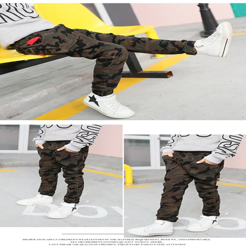 Baby Boys and childrens jeans Pants clothes In the winter Red camouflage Plus sweat pants kids jeans Clothing (10)