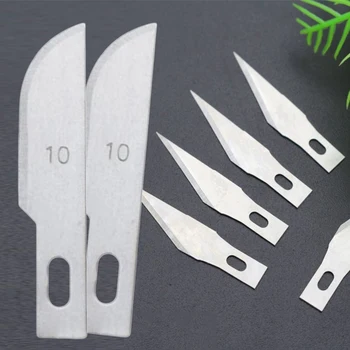 

10 pcs/set Blades 11#/10# for Wood Carving Tools Engraving Craft Sculpture Knife Scalpel Cutting Tool PCB Repair Tool Hand Tools