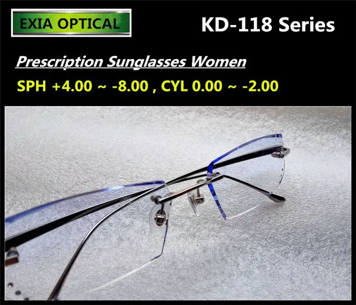 Gradient Tinted Color Optical Lenses Glasses Men with MR 8 1.61 High