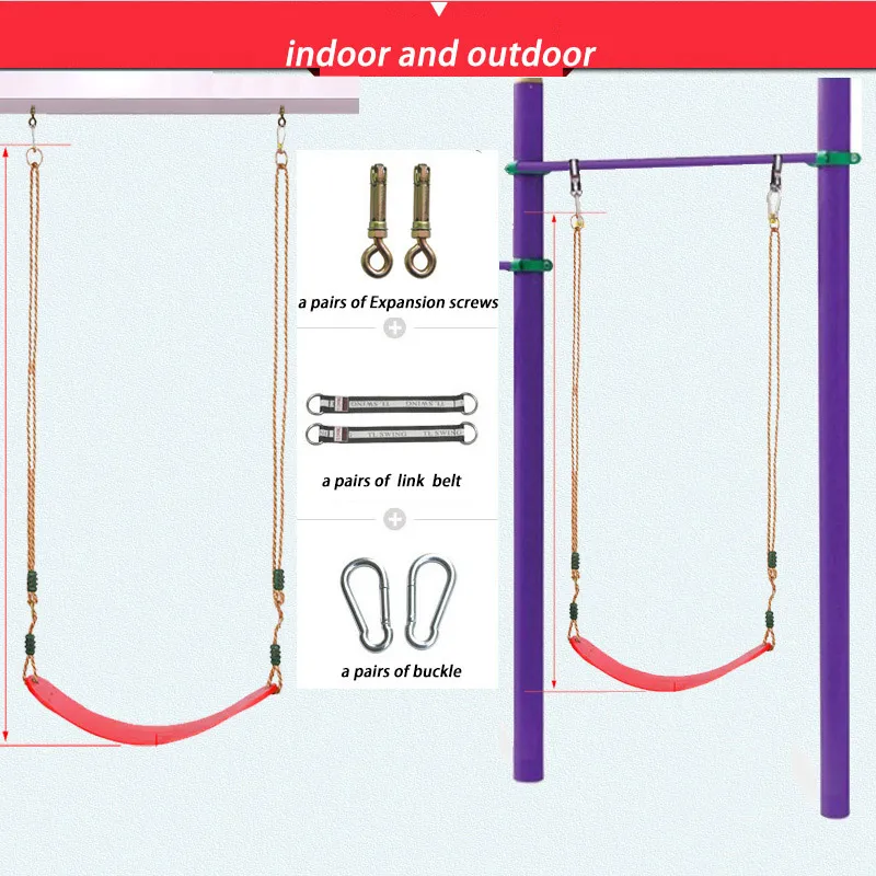 Портативные нетоксичные экологически чистые качели для сада из ЭВА, Детские уличные подвесные кресла, детские качели для внутреннего двора, дерево, качели, сидение, игрушка - Цвет: indoor and outdoor