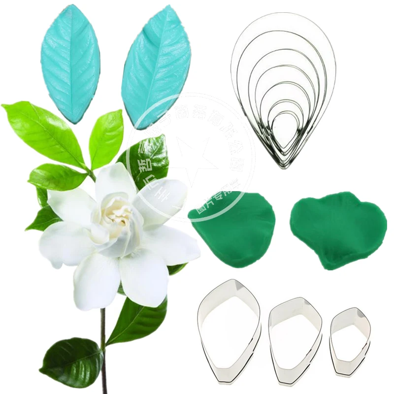 14pcs/set Gardenia flower Fondant Cake Decoration Floral petal cutter