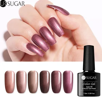 

UR SUGAR Shell Gel Polish Pearl Gel Polish Shimmer Bronze UV Color Gel Polish 7.5ml Long Lasting Soak Off Nail Art Varnish