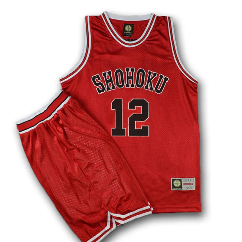 Anime Slam Dunk Shohoku Basketball Ishii Kentarou Cosplay Uniform