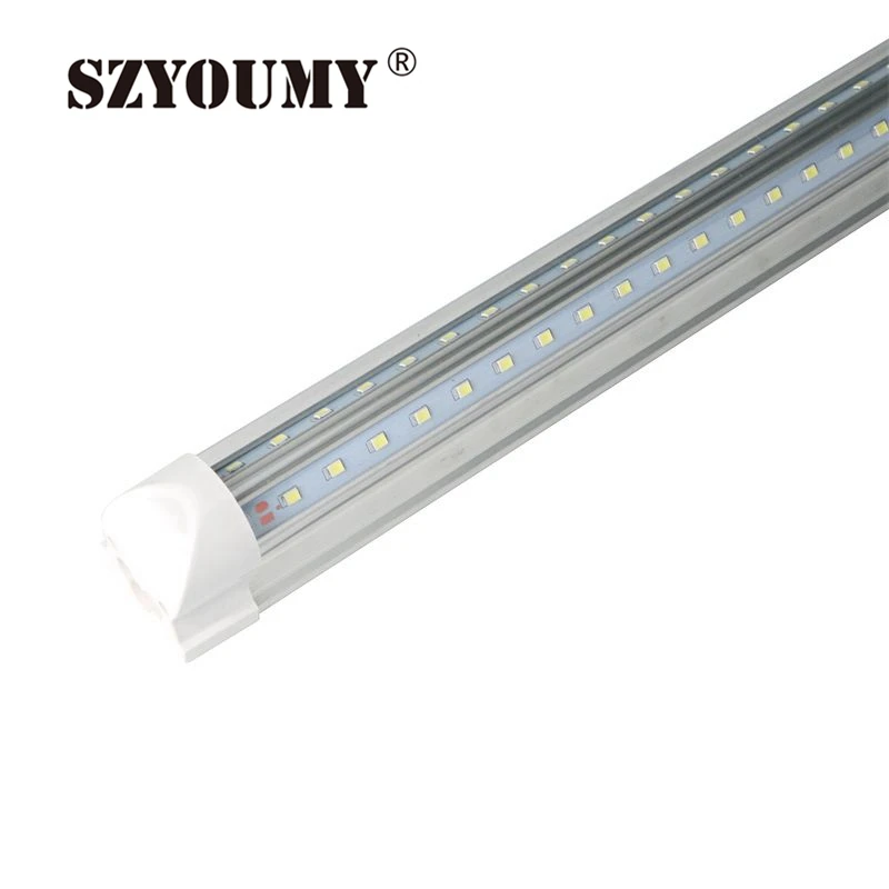 SZYOUMY 20 шт. SMD 2835 T8 V образная встроенная светодиодная трубка с двойной линией