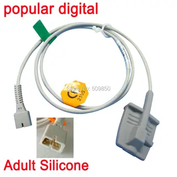 

Compatible COMEN C90,popular digital DB9 1m/3ft pulse probe adult silicone spo2 sensor