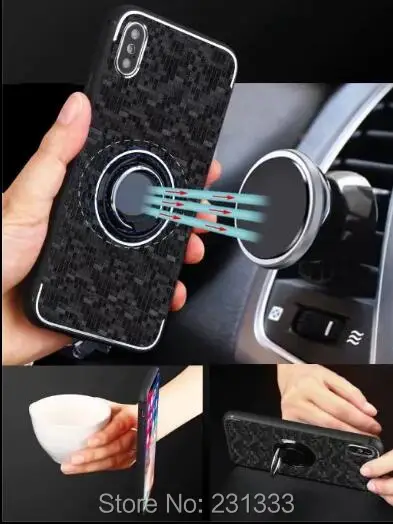 Жесткий металлический чехол из ТПУ для Iphone X XS MAX XR 6 1 8 7 PLUS 6S с мозаичным кольцом и