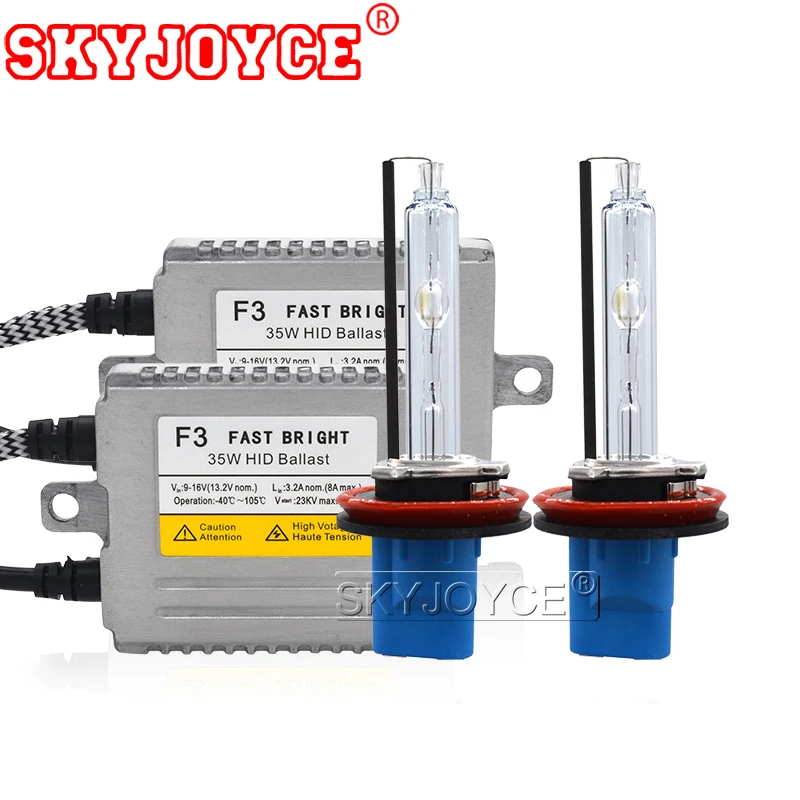 SKYJOYCE 35 Вт ДЛТ F3 Быстрый Яркий Быстрый старт HID балласт комплект ксенон H7 H1 H11 H3 HB4 D2H Автомобильная фара 35 Вт 5500 к H7 ксеноновый комплект