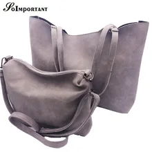 Nuevo 2017 Mujeres Calientes Bolsas Para 2 Sets Diseño de Marca Famosa Cuero de LA PU de Las Mujeres Bolsas Compuestas Con Hombro + Messenger Bags