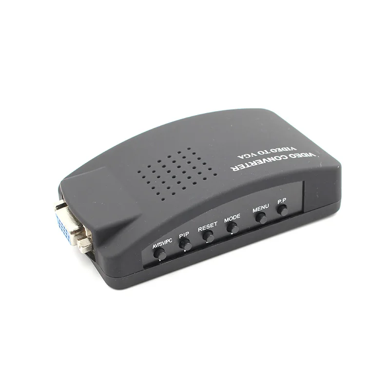 AV to VGA PC Laptop Composite Video TV VGA S-Video Composite RCA AV to VGA Converter Switch Adapter Switcher Box (3)